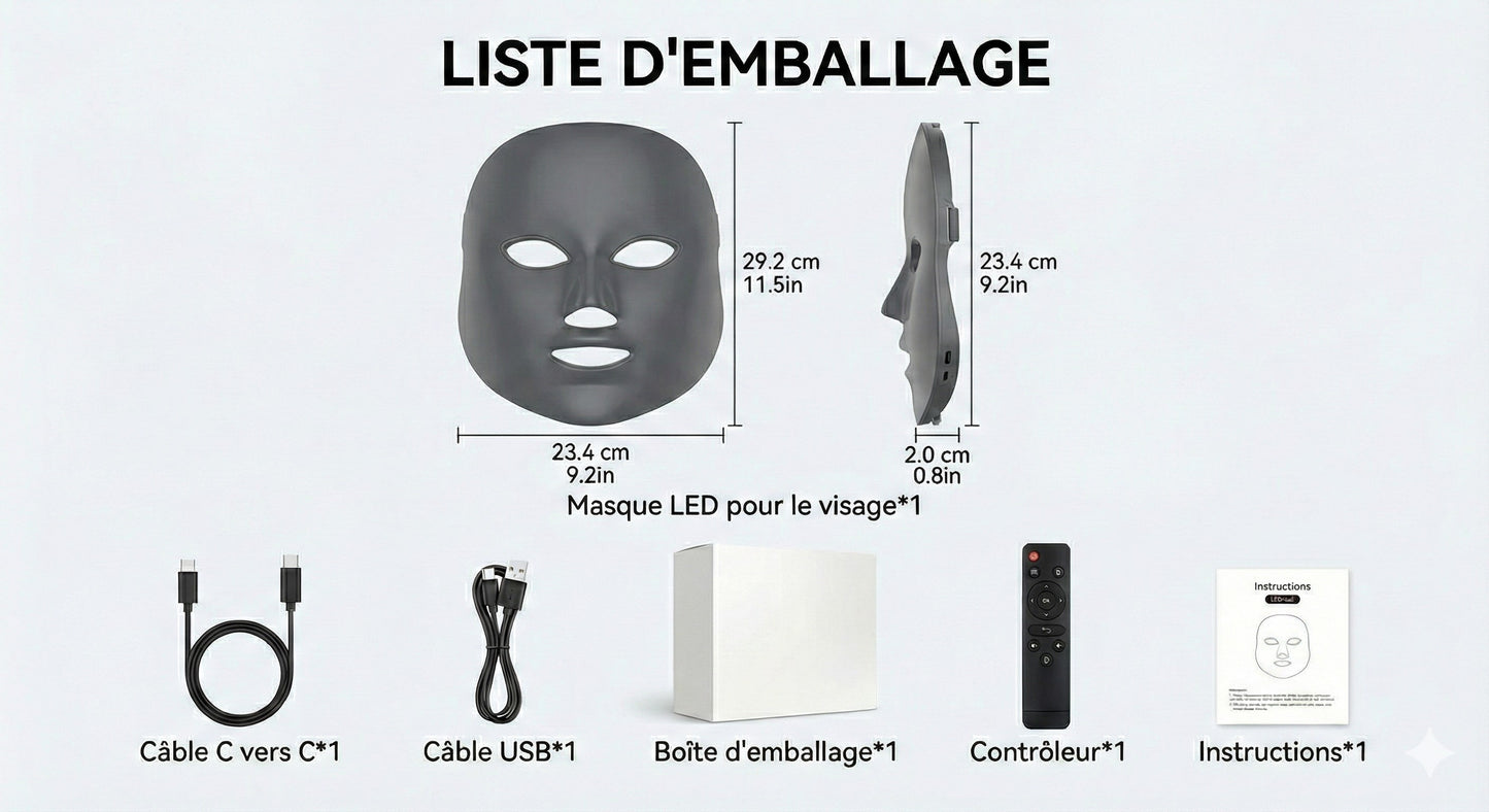 Masque Luminothérapie Led