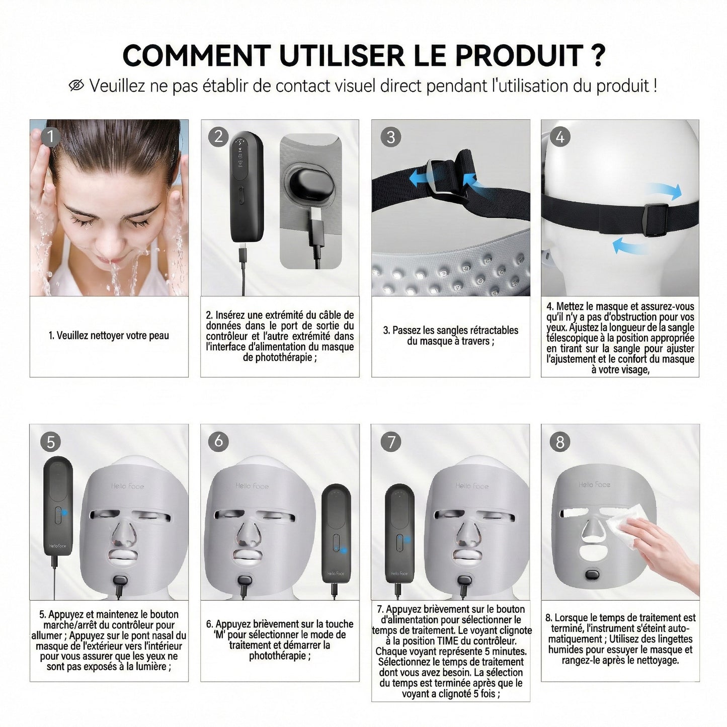 Masque Luminothérapie Led